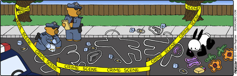 crime scene painting
